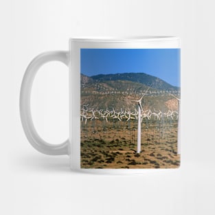 Wind farm, San Gorgonio Pass, California (T146/0356) Mug